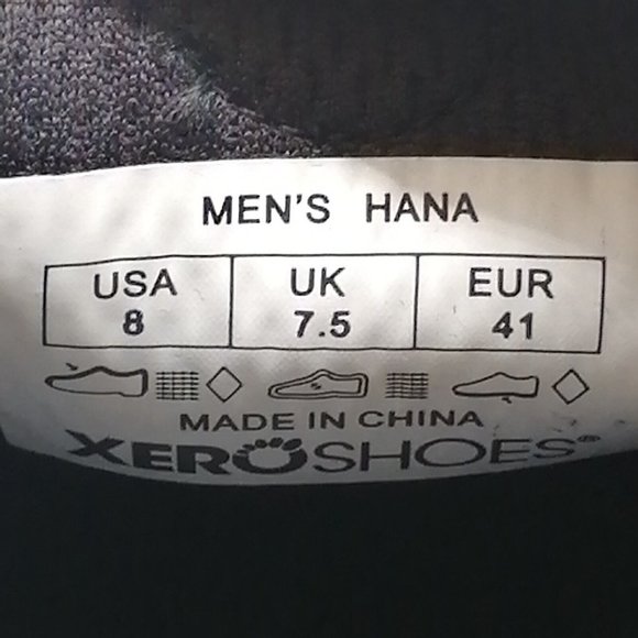 Xero shoes Mens Hana Lace Up Sneaker Black Round Toe Flat Heel Cushioned Sz 8 - Picture 9 of 9